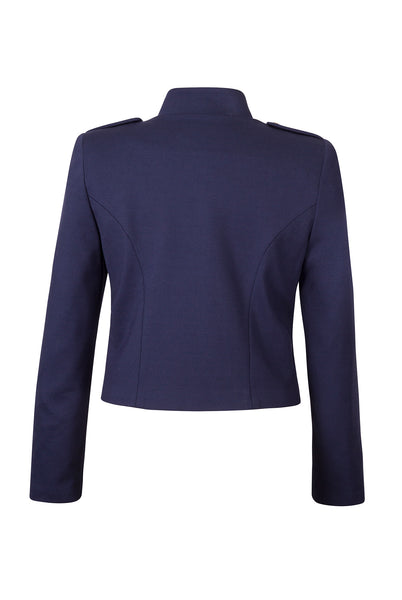 Reverse of Atelier Francesca Navy Blue Military Style Jacket