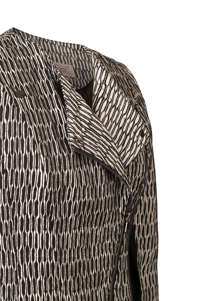 Atelier Francesca Moto jacket with contrast lapels