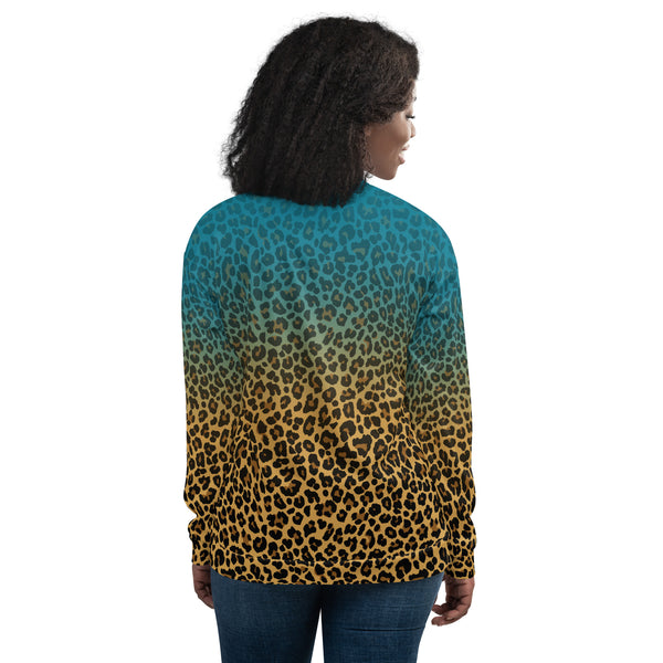 Alchemy Rising Ombre Leopard Bomber Jacket