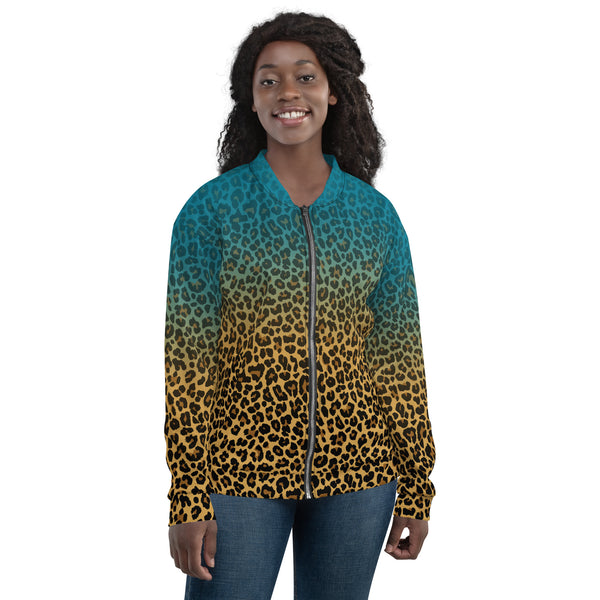 Alchemy Rising Ombre Leopard Bomber Jacket