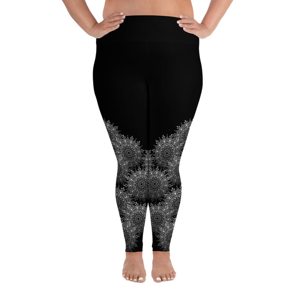 Alchemy Rising, Lacy Mandala Leggings Plus – Soft Black