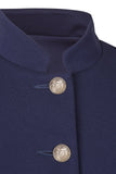 Atelier Francesca Military Jacket collar and button details