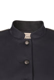 Atelier Francesca Navy & Black Classic Style Jacket with Graphic Details