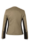 Atelier Francesca Moto Style Jacket reverse in Army with Black contrast details