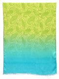 Jonathan Sounder Scarf in Turq & Lime