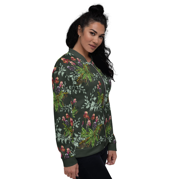 Alchemy Rising Wild Orchids Bomber Jacket